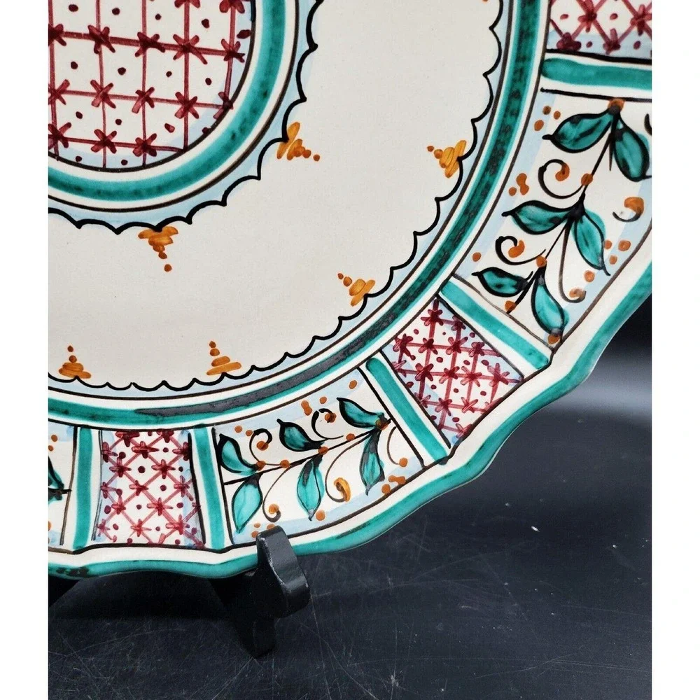 Vintage Handpainted Italian Pottery 12.5